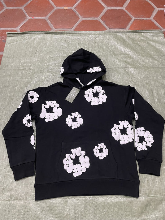 1:1 Black And White Denim Tears hoodie