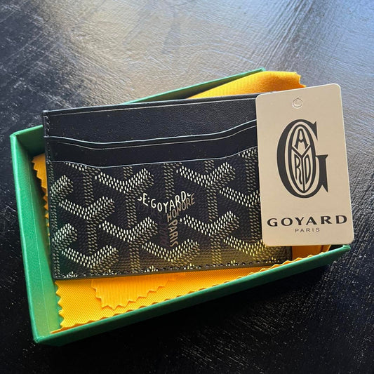 1:1 Black Goyard Card Holder